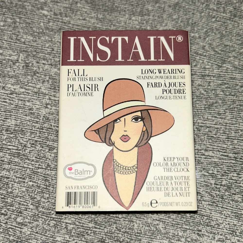 The Balm -INSTAIN long wearing blush. Color: PINSTRIPE